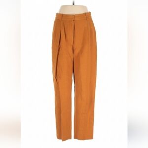 Aknvas Straight Leg Pants Orange Brown Size 8